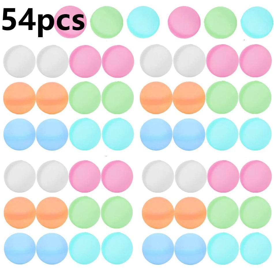 1-60P New Reusable Water Balloons Refillable Water Balloon Quick Fill Self Sealing Water Bomb Splash Balls  Swimming Pool