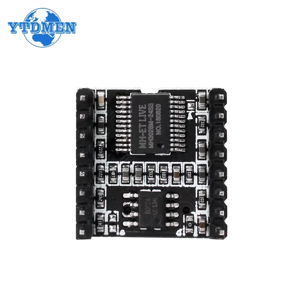 Mini MP3 DF Player Module Board MP3 Audio Voice Decode Board for Arduino Supporting TF Card U-Disk IO/Serial Port/AD DFPlayer