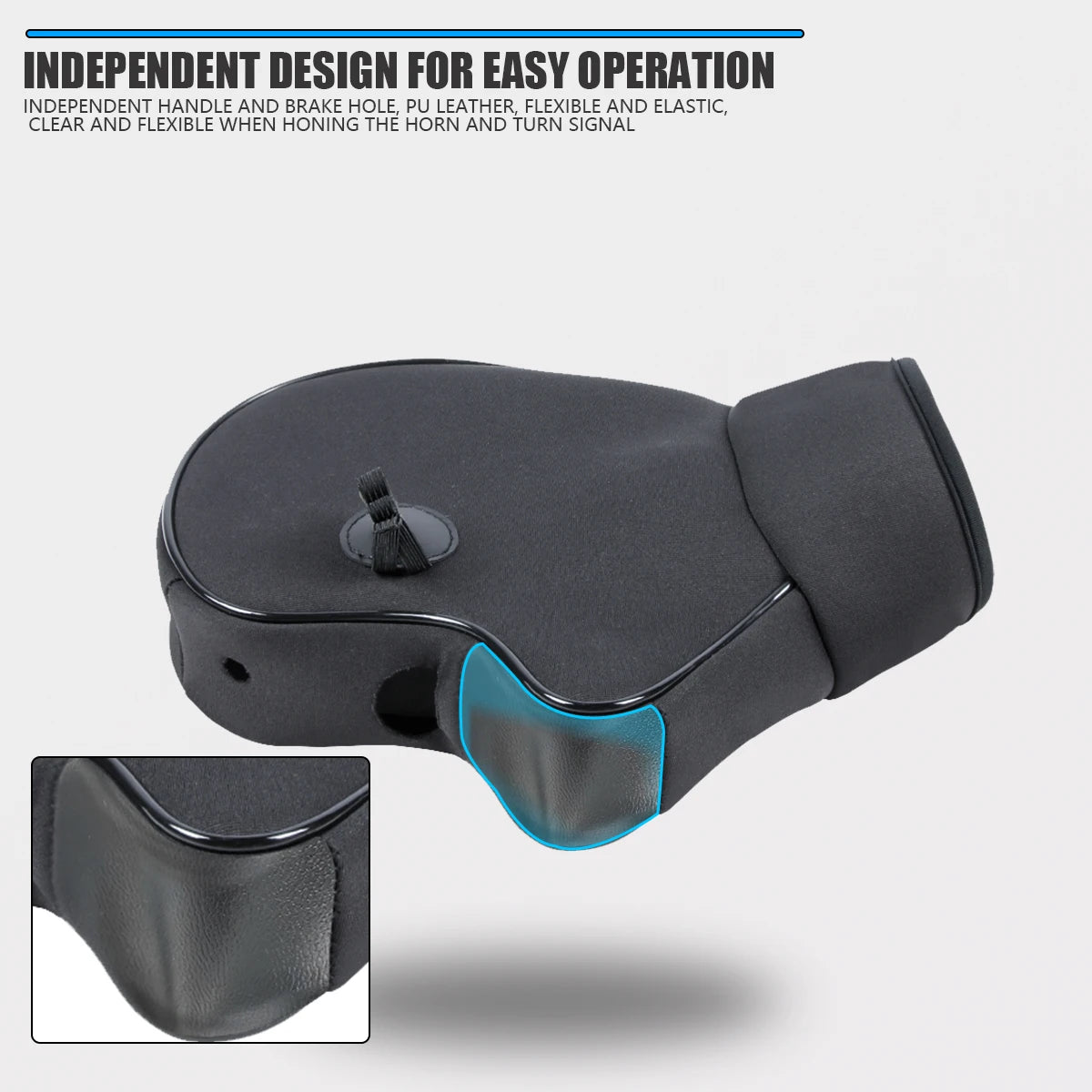 Thick Motorcycle Handlebar Muffs Protective Motorcycle Scooter ATV UTV Winter Warmer Gloves Grip Handle Bar Muff Rainproof Warm