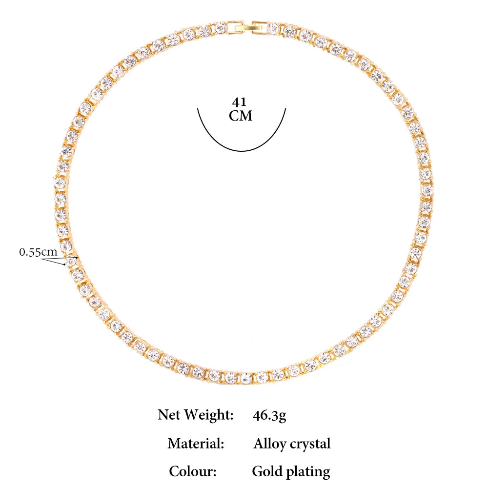 Hip Hop Men Iced Out Chain Prong Rhombus Cuban Link Necklace 14/20MM width Gold Silver Color Thick Cuban Chain Necklace Jewelry