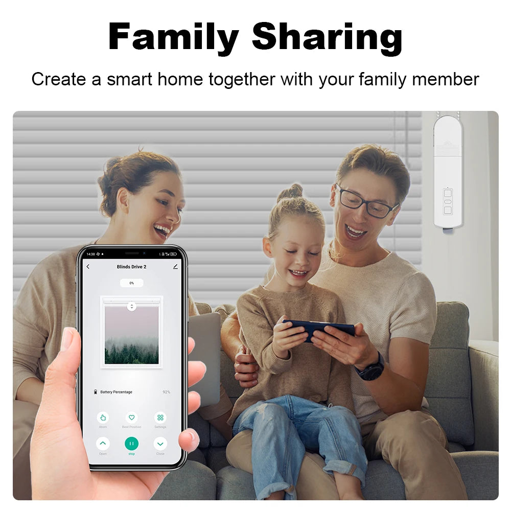 2025 Tuya Smart Blind Motor Zigbee Automatic Electric Roller Shutter Shadows App Control Lifting Curtain Opening Closing Driver