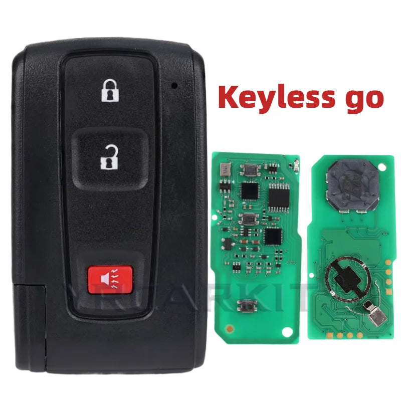 For Toyota Prius 2004 -2009 Auto Car Smart Remote Keyless Go Key Fob 2 3 Buttons 312/433MHz 4D Chip Keys FCC MOZB21TG MOZB31EG