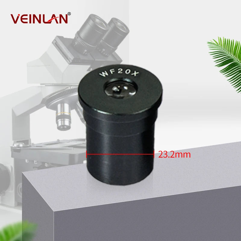 Bioscopic microscope eyepiece, Wf5X, Wf10X, Wf15X, Wf16X, Wf20X, Wf25, installation size 23.2 millimeters.