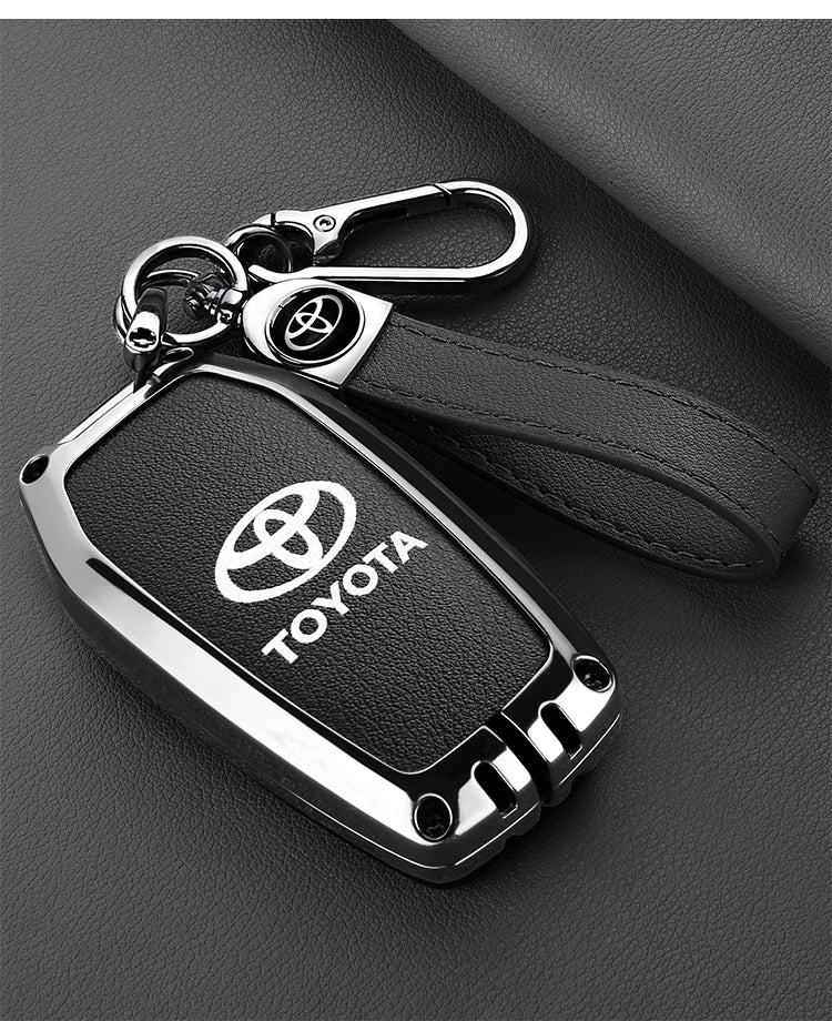 Car Remote Key Case Cover For Toyota CHR Hilux Fortuner Land Cruiser 200 Camry Corolla Crown RAV4 Highland Keychain Accessories