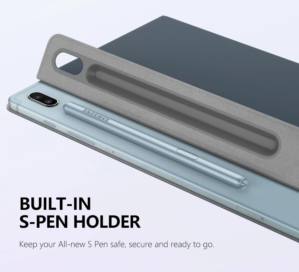Case For Samsung Galaxy Tab S6,Ultra Thin Magnetic Stand Cover With Pencil Holder For Galaxy Tab S6 Anti-Fall Smart Case