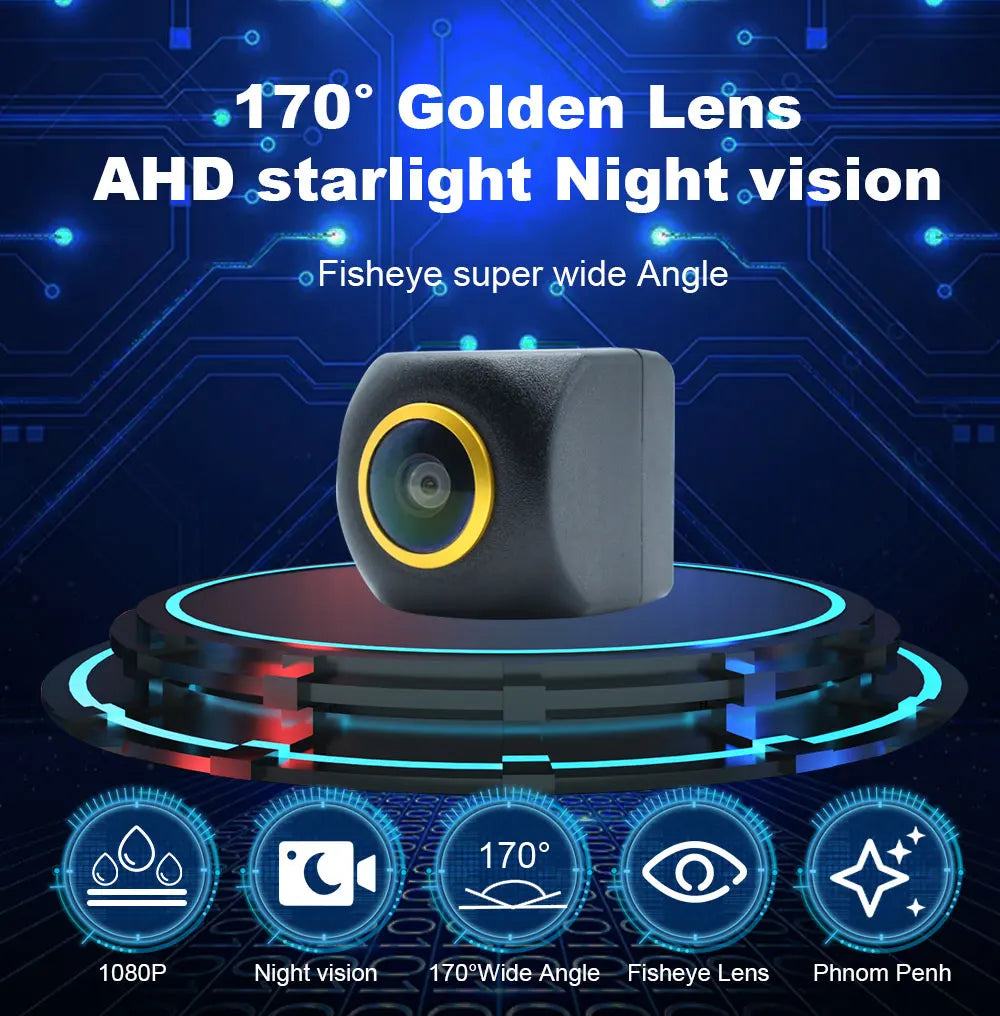 170° Golden Lens AHD 1080P Vehicle Car Rear View Camera For Subaru Outback BR 2009 2010 2011 2012 2013 2014 Car Monitor