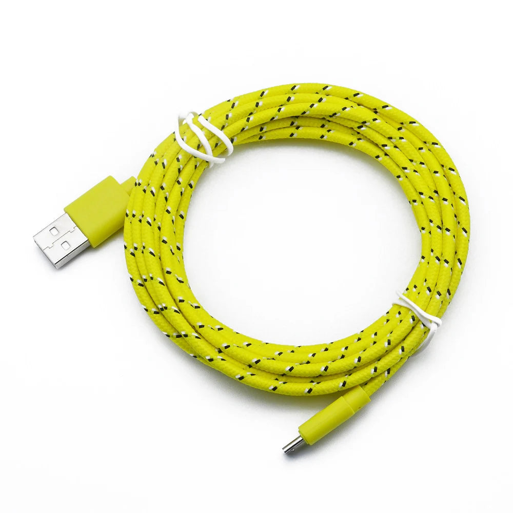 Micro USB Cable 2.4A Fast Charging Mobile Phone Charger Date Cord For Samsung Huawei Xiaomi Micro Nylon Braided Data Sync Cable