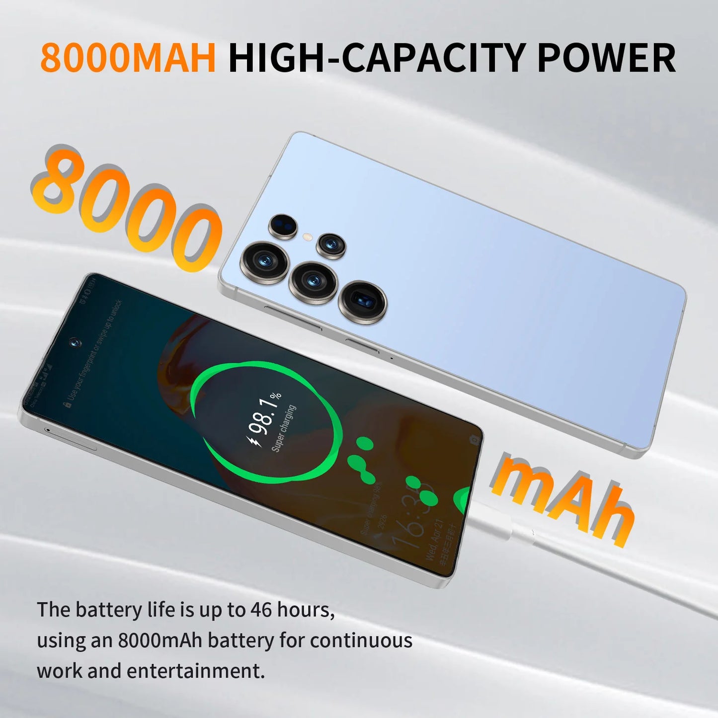 HOT 2025 new S25 Ultra original intelligent 5G dual card dual standby Android 14 system global version phones 8000mAh battery