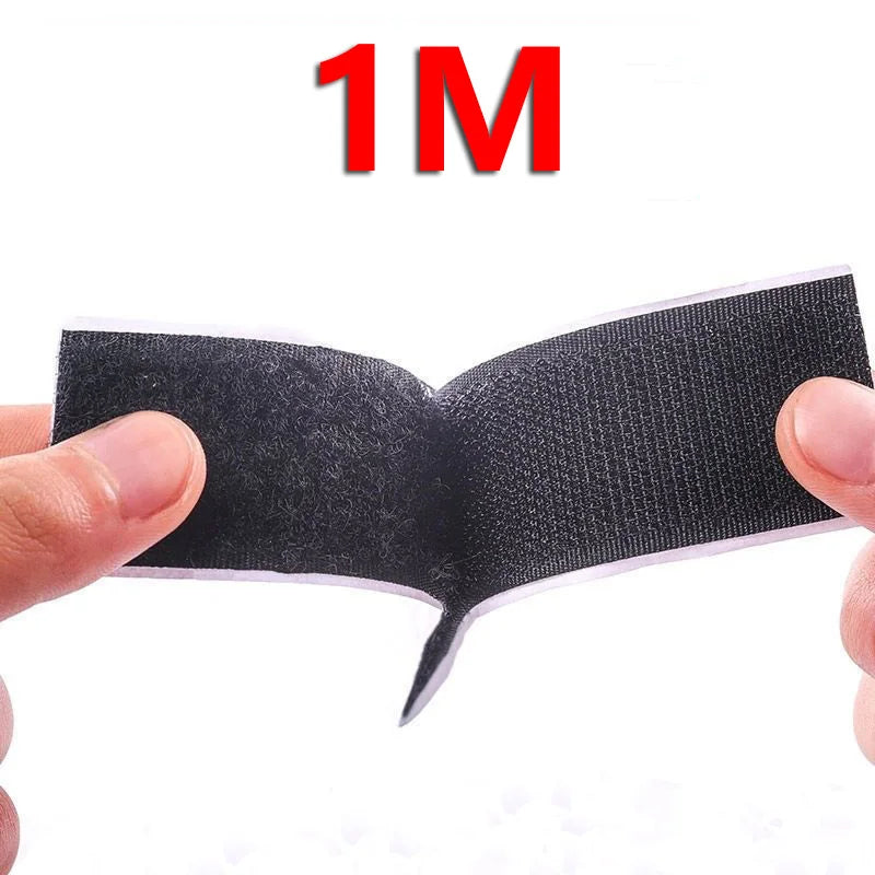 10Meters Strong Self Adhesive Hook and Loop Fastener Tape Magic Strips Industrial Strength Sticky Fastener DIY Craft Accessories