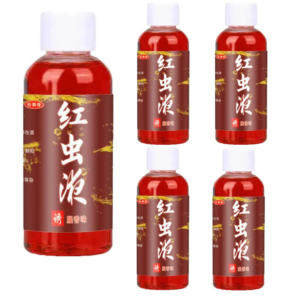 Concentrated Red Worm Liquid Multipurpose Concentrated Fish Bait Additive Permeability Red Worm Additive for Trout Cod Carp Bass