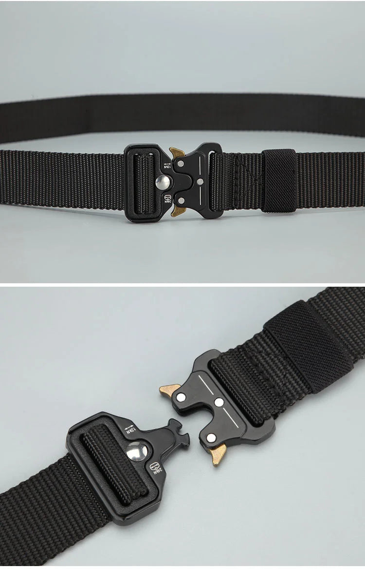 Men Belt Outdoor Hunting Outdoors Belt Multi-Function Buckle Nylon Belt High Quality Canvas Belt