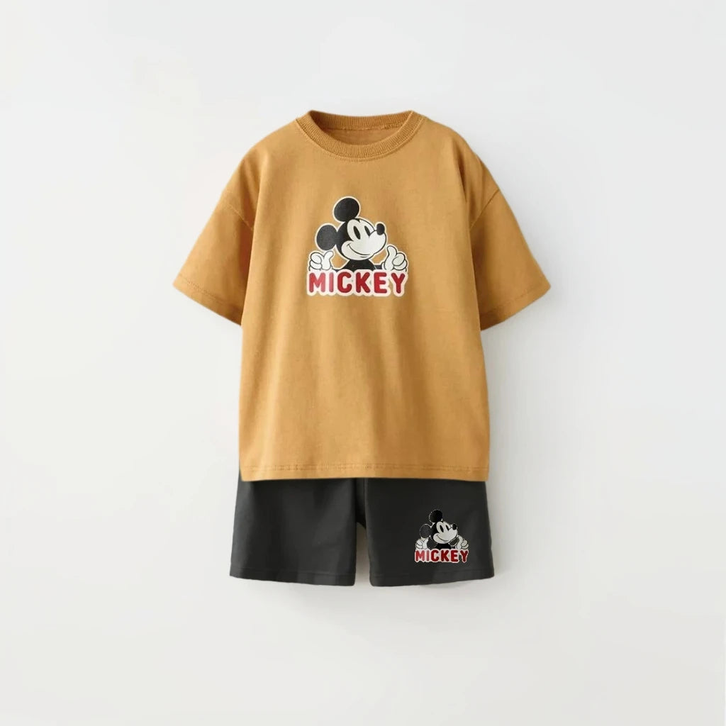 Short Sleeve Outfits Kids Summer Clothing 1-7Years Old Child Costume Cartoon Tees Toddler Boys New Fashion T-shirt+Shorts