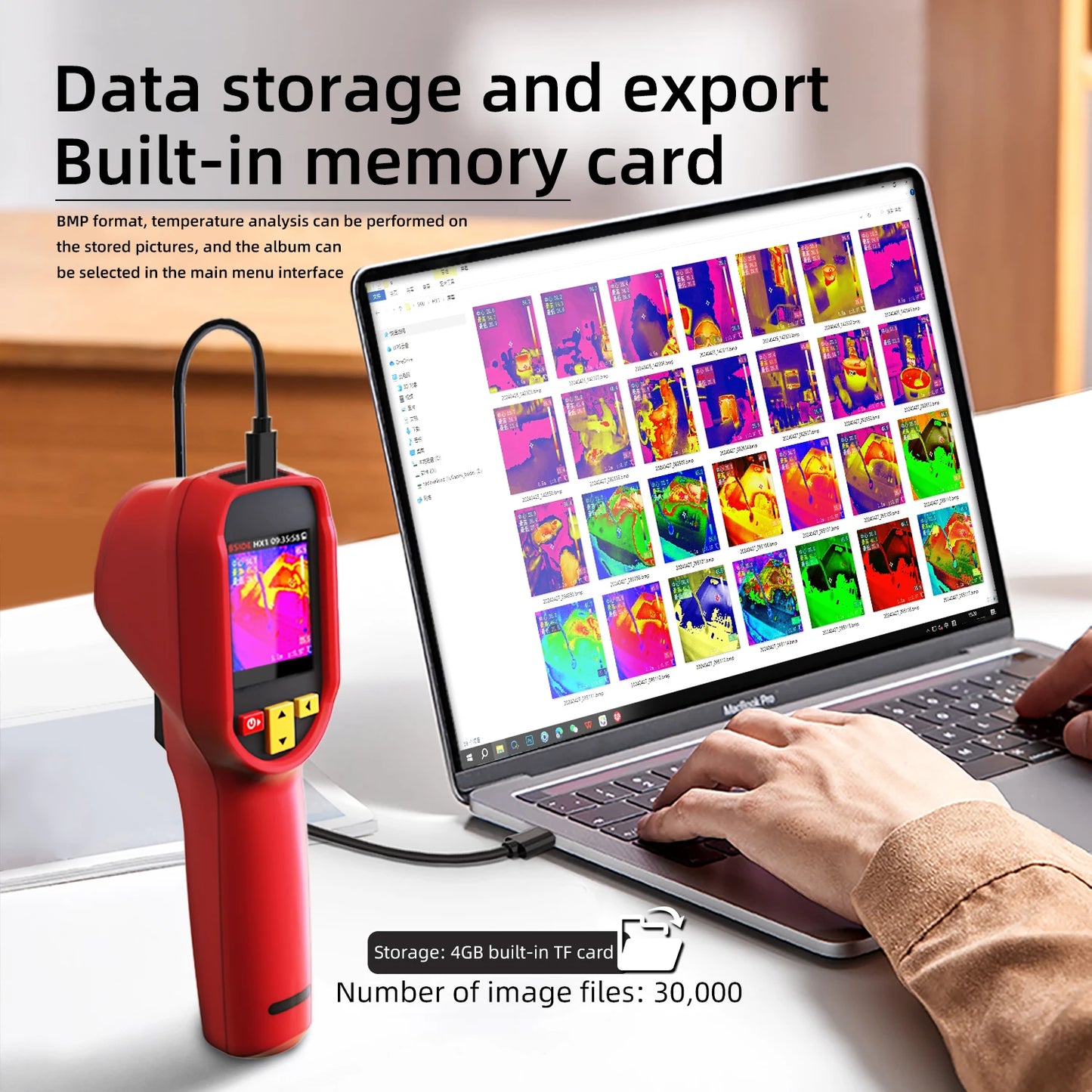 BSIDE Thermal Imaging Camera 240 x 240 Resolution Handheld Infrared Camera, 320 x 240 Full-Viewing TFT