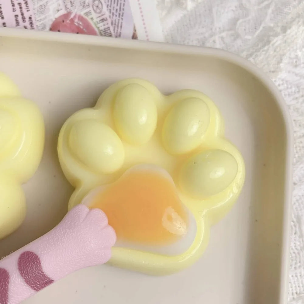 Squeeze Cat Paw Toys Pinching Cat Paw Decompressing Toy Soft Sticky Stress Relief Relax Toys