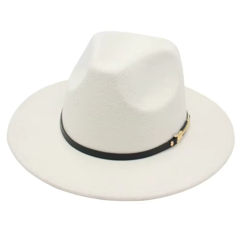 Classic Wide-Brim Fedora Hat – Elegant Minimalist Style