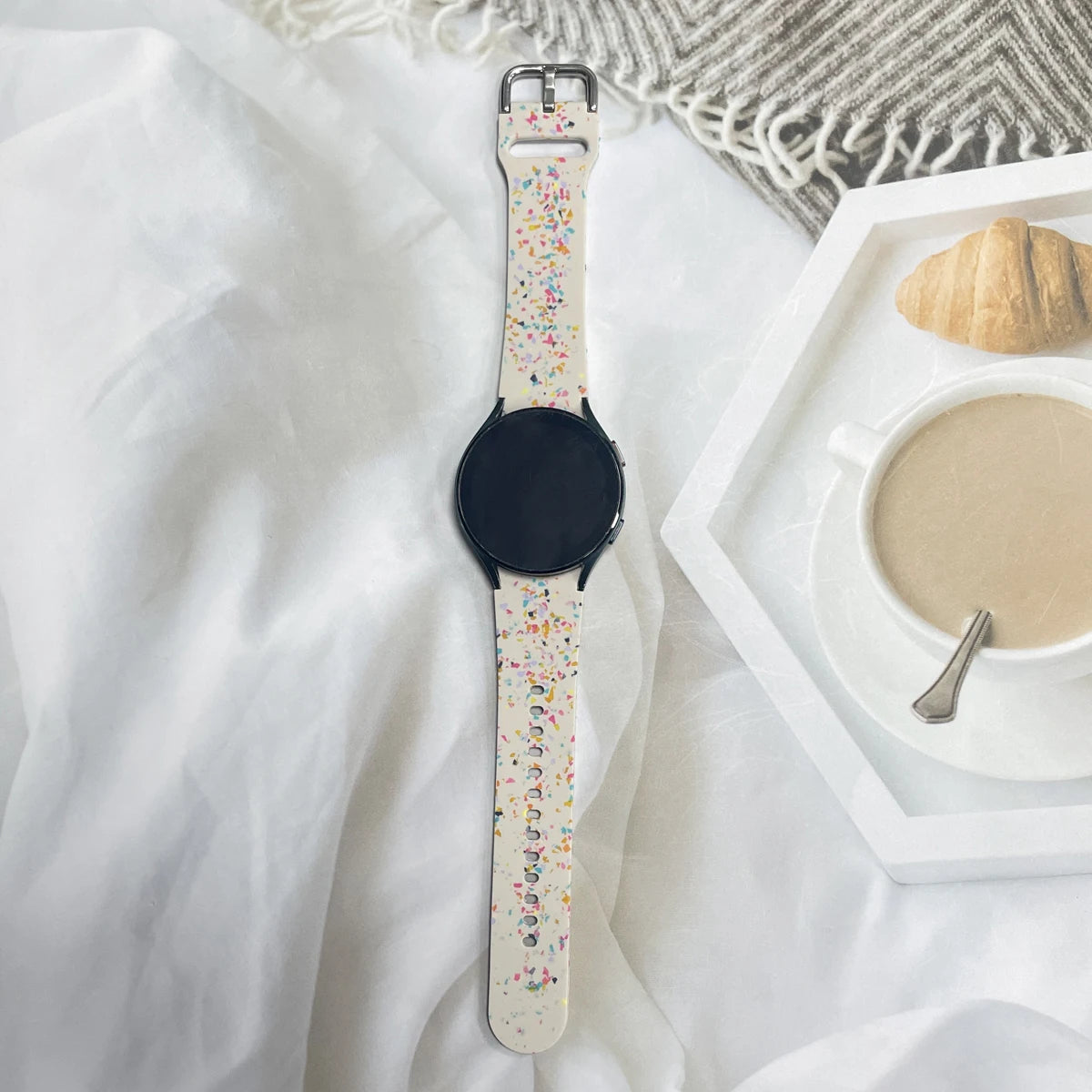 Silicone Strap For Samsung Galaxy Watch 6/6 Classic Eco-friendly Watchband for Galaxy Watch 4 5 6 7 FE