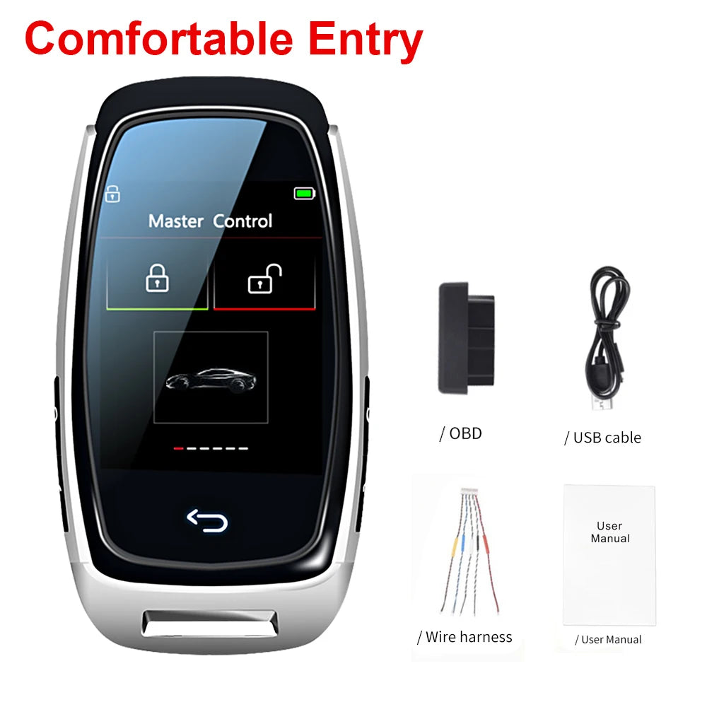 CF920 Modified Universal Remote Display Smart LCD Key Comfortable Entry Auto Lock Keyless Go For Audi/BMW/Ford/Mazda/Toyota/KIA