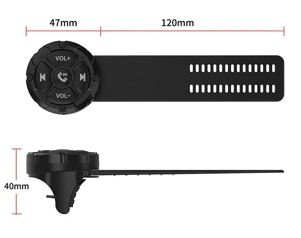 AD 5 Key Wireless Remote Controller Button Helmet Earphone Motorcycle Bike Handlebar Car Steering Wheel Control Media