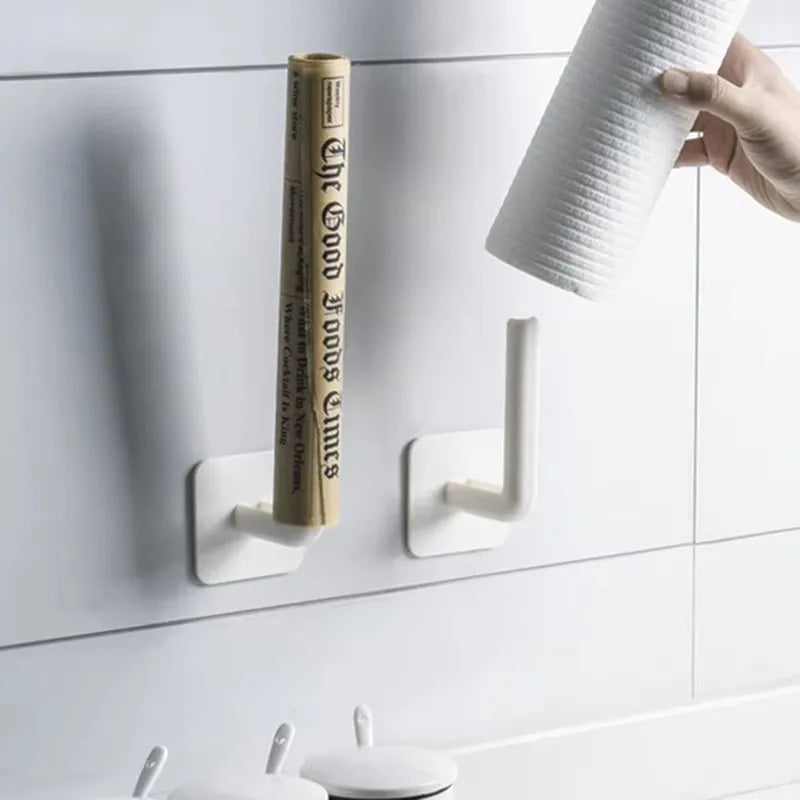 2Pcs Multifunctional Hooks Hooks Kitchen Bathroom Hooks L-Shape Hooks Household Hooks