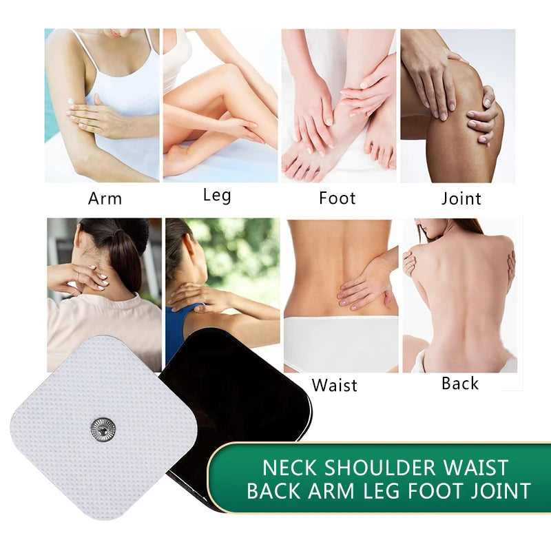 100/50PCS Electrode Pads Gel Patch For TENS Pulse Physiotherapy Massager Slimming Nerve EMS Muscle Stimulator Electrode Stickers