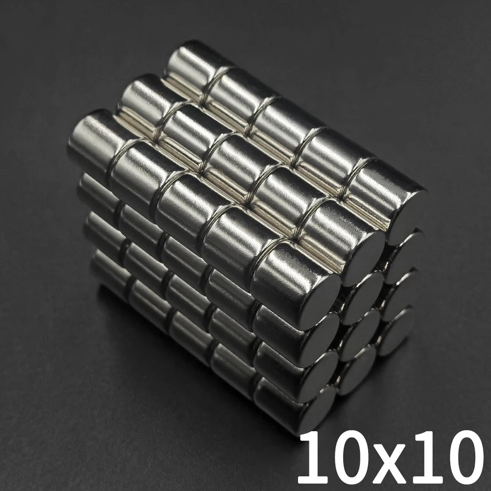 5/10/15 Pcs 10x10 mm Super Strong Neodymium Magnets Round Fridge Magnets Rare Earth Magnets imanes Permanent Magnetic Disc