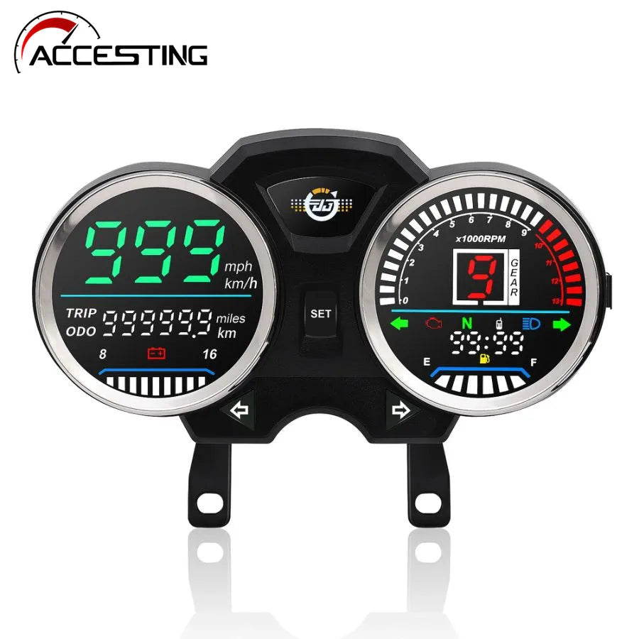 Motorcycle Speedometer Digital LED RPM Table 1-6Gear For GN125 GN150 125cc 150cc
