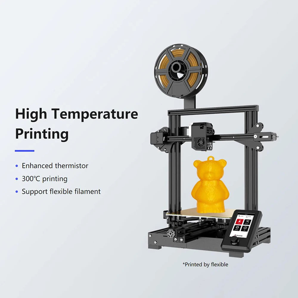 Go 3d Printer Aquila S2 300 High Temp Direct Extruder N32 Open Source Silent Board PEI Flexible Plate 3d Printer Kit