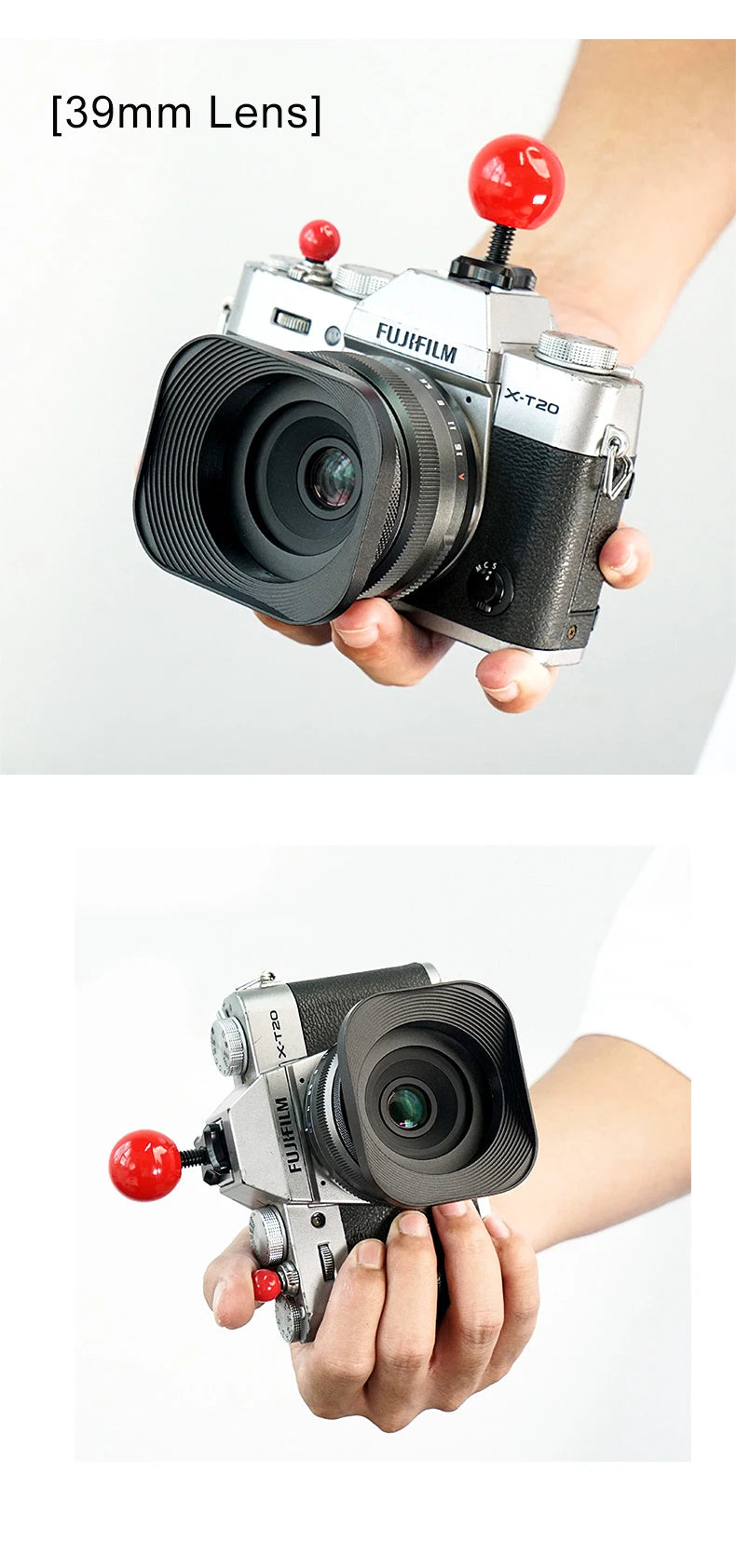Metal Camera Square Lens Hood Universal Retro Reduce Light for Fuji Fujifim 39mm 43mm 46mm 49mm 52mm Filter Adapter Ring Metal