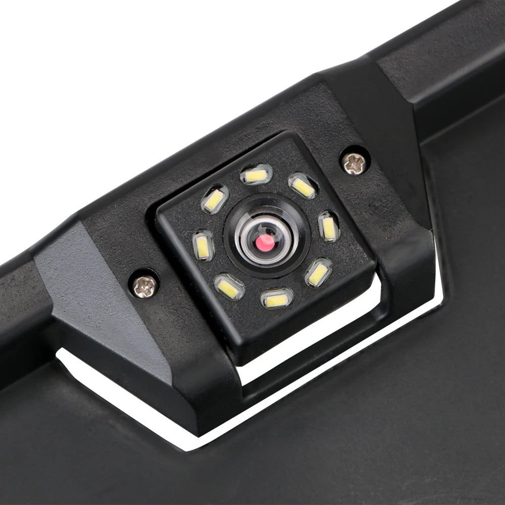 12V Car Rear View Camera 4/8 LED European UK License Plate Holder Parking Sensor 2.4G Reverse Vedio Receiver PDC Parltronics Set