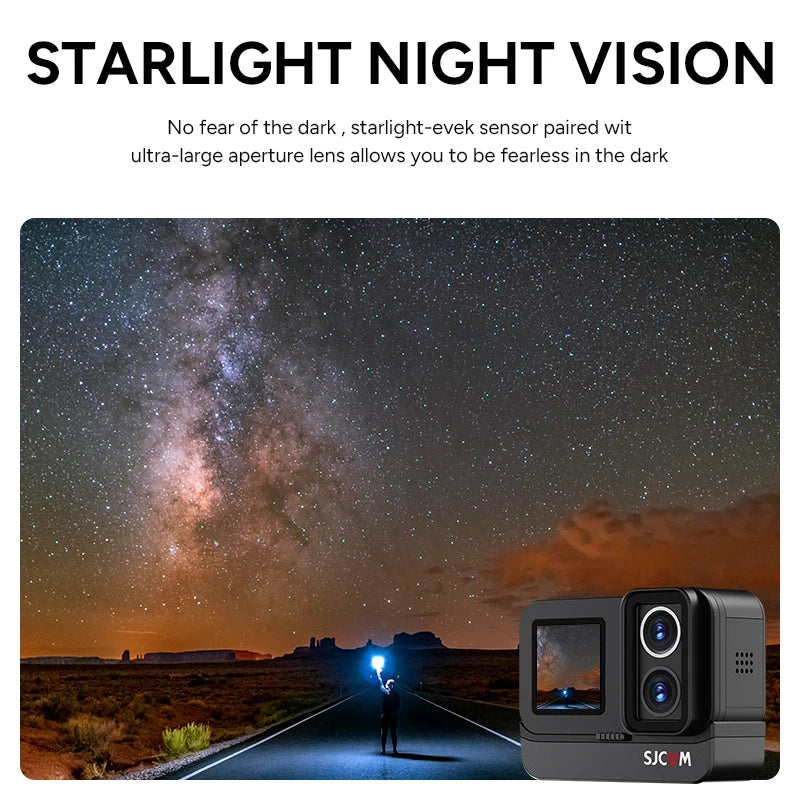 SJCAM SJ20 Dual Lens Dual cameras 4K Action Camera Waterproof 5G WiFi Touch Screen action cam camera sport helmet New In 2024