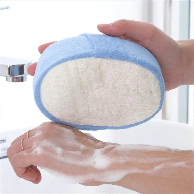 New Natural Loofah Bath Sponge Luffa Loofa Bath Shower Wash Body Pot Pads Scrubber Tool Bath Ball Towel Soft Fresh Massage Brush