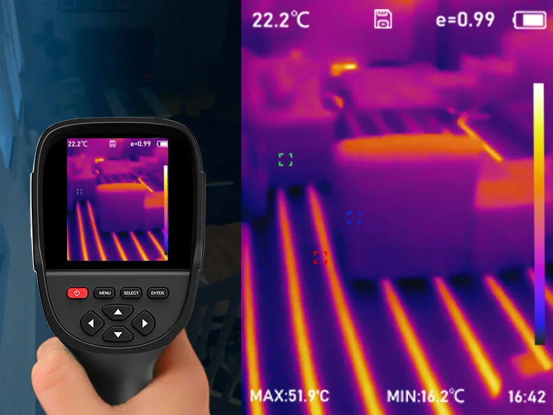 GW256 Thermal Imaging Camera for Water Pipe Leak and Power Electrical PCB Test 256*192 Handheld Thermal Imaging Cameras