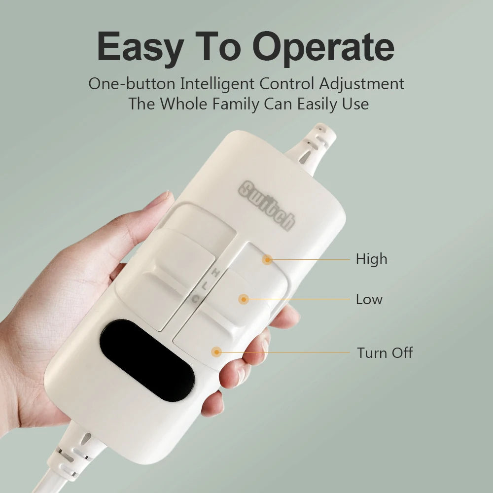 110V or 220V Electric Blanket Thicker Heaters Electrica Smart Control Heated Blanket Winter Carpet Mats for Houshold Bedroom Use