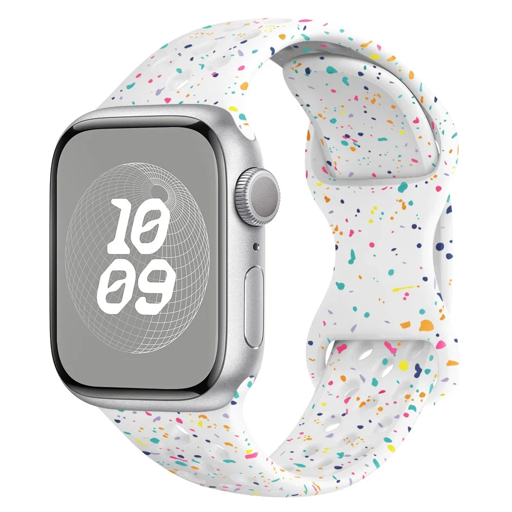 Strap For Apple Watch Band 49mm 44mm 45mm 42mm 41mm 38mm 40mm correa Silicone sports bracelet iwatch 8 SE 7 6 5 Ultra 49mm