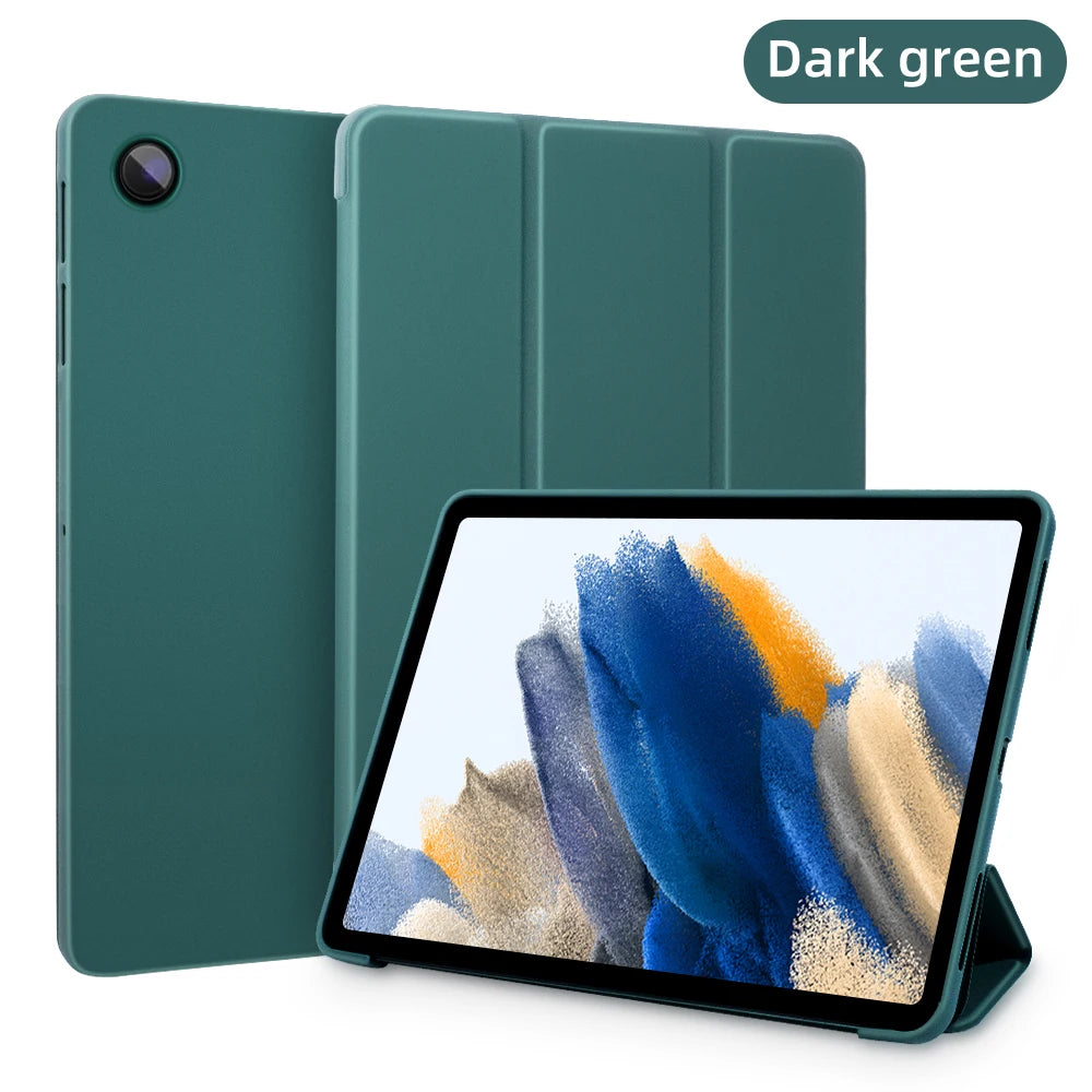 Case for 2021 Samsung Galaxy Tab A8 X205 X200 10.5in PU Tablet Cover Smart Leather Funda wake up from sleep Stand