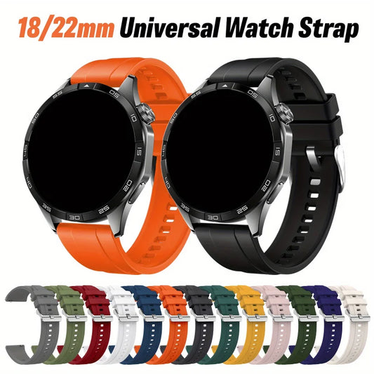 18/22mm Quick-Release Strap for Huawei Watch GT4, Soft Expandable Multi-Color, Minimalist Durable Smartwatch Accessory