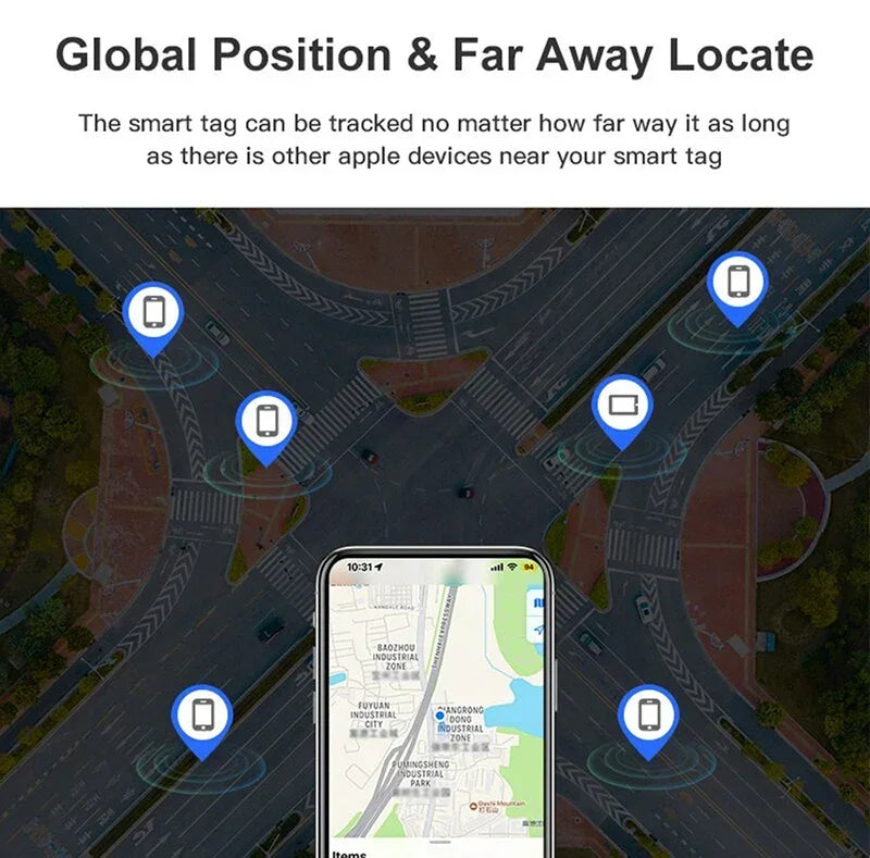 Mini Smart GPS Tracker Tracking Device Find My Locator Anti Lost for iPhone IOS Key Wallet Pet Luggage Car MIF Bluetooth Finder