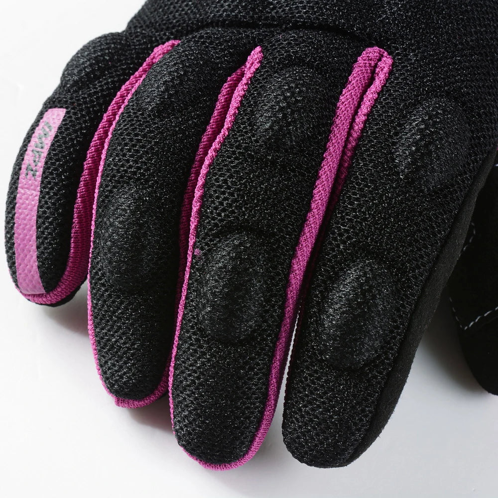 SUOMY Women Purple Motorcycle Gloves Touch Screen Full Finger Racing/Climbing/Cycling/Riding Sport Windproof Motocross Gloves