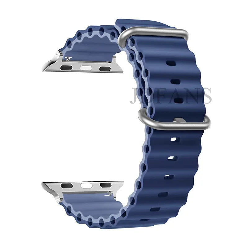 Strap For Apple watch ultra band 49mm 44mm 45mm 41mm 40mm 38mm 44 45 mm 1:1 Original Ocean belt iWatch series 9 8 7 se bands