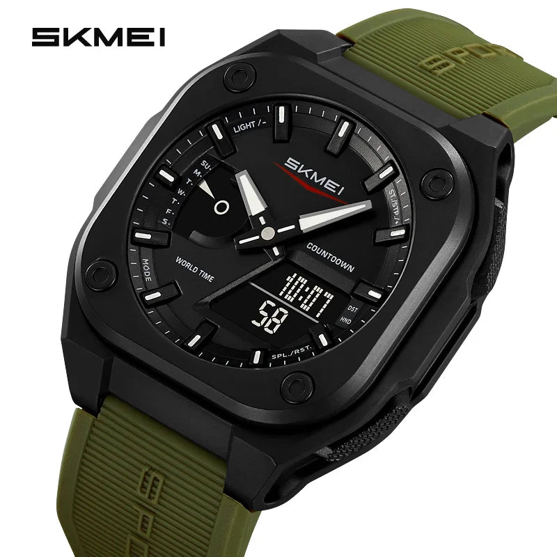 SKMEI 2328 New Original Sports Digital Electronic Watch Dual Display Multi Functional Men's Waterproof Clock relógios masculino