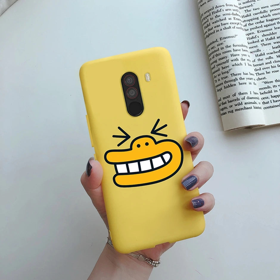 For xiaomi Pocophone F1 Case for xiaomi Poco F1 Case Silicone Soft TPU Phone Cases for PocoF1 Back Cover Heart Butterfly Bumper
