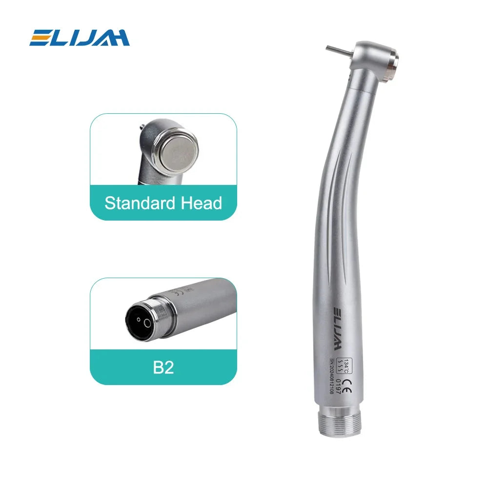 B2/M4 Torque/Standard Head Dental High Speed Handpiece Single Water Spray Push Button Low Noise Turbine Dentistry Equipment Tool