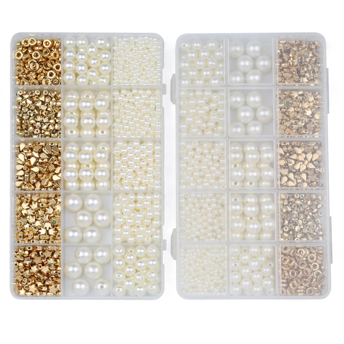 1240PCS 10*17CM CCB Imitation Pearl Acrylic Spacer Loose Beads DIY kit Box For Bracelet  Necklace Jewelry Making Accessories