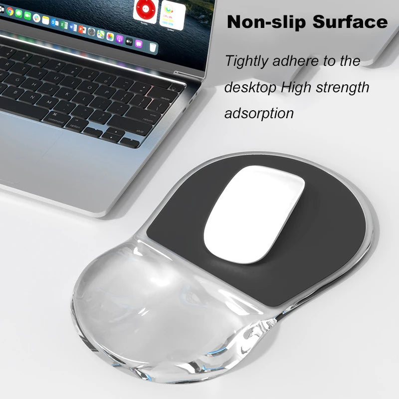 New Ergonomic Mouse Pad Wrist Support Relieve Wrist Pain Gel Mouse Pad Home Computer Anti slip Silicone Rubber Soft Mouse Pad