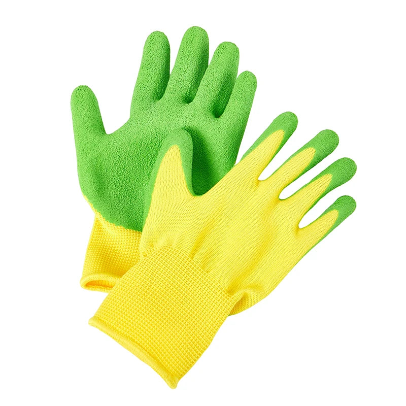 1Pair Breathable Children Gardening Gloves Durable Waterproof Gloves Anti Bite Cut Collect Seashells Protector Handwork Gloves