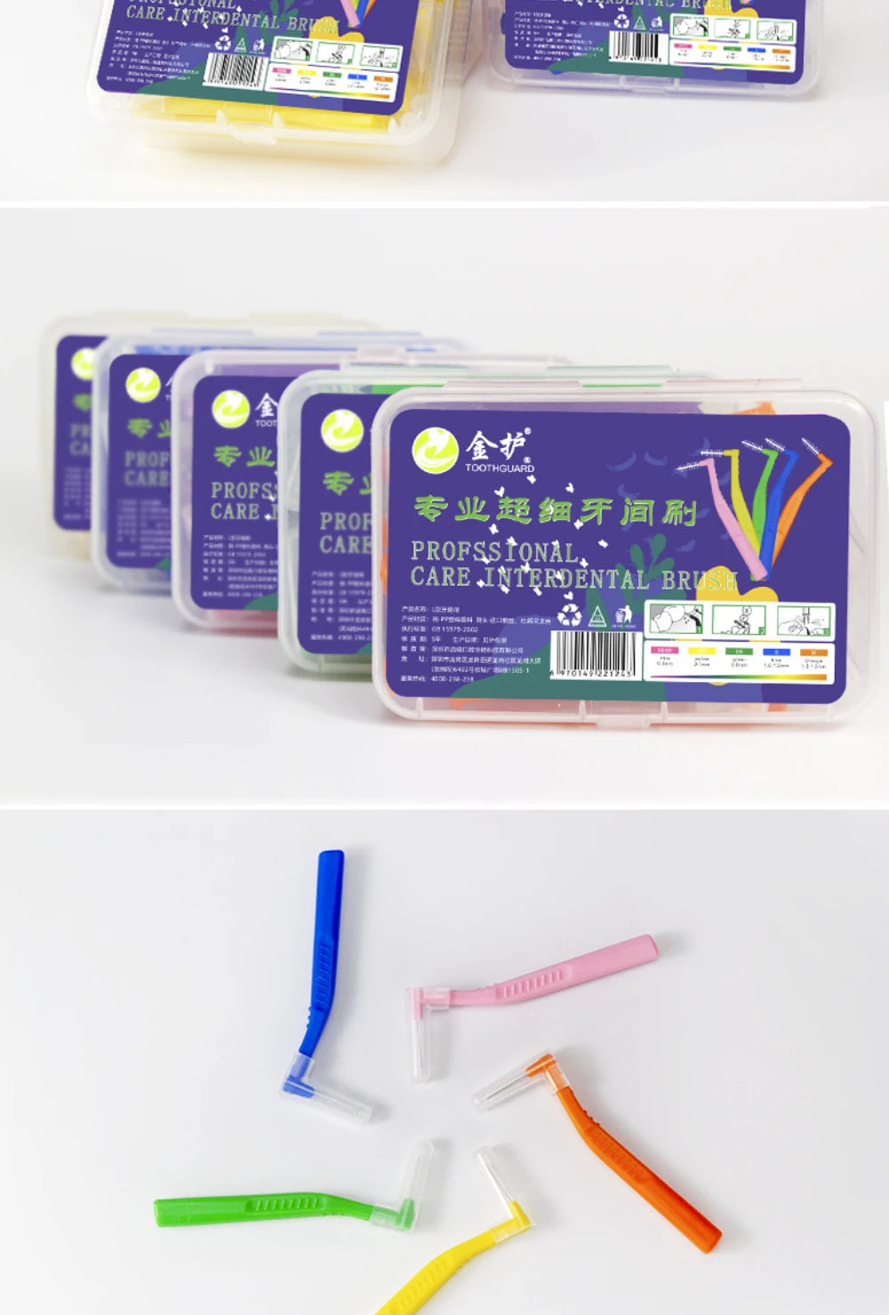 Angled Interdental Brush For Orthodontic Braces Micro Soft Brush For Dental Brackets Cleaning L Shaped Short Handle Brushes