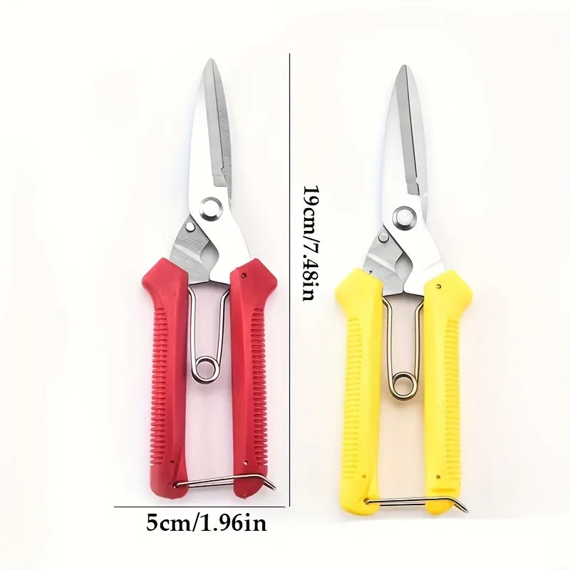 1pc Stainless Steel Loppers, Multi-Purpose Garden Scissors, Ergonomic Handle for Pruning, Packaging, Florist, Industrial Use
