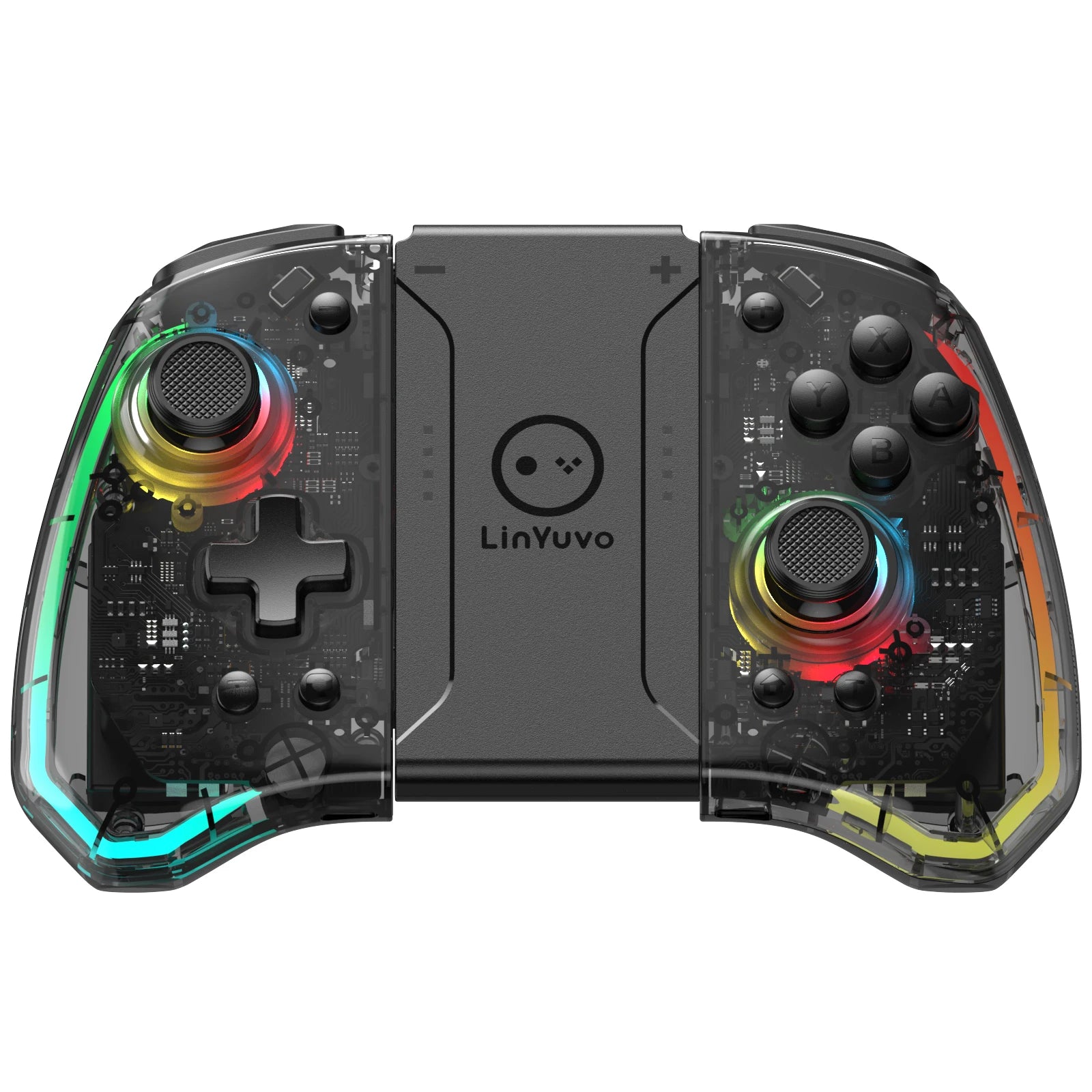 LinYuvo KS40 Transparent Style Wireless Joy-pad with 8 Color LED