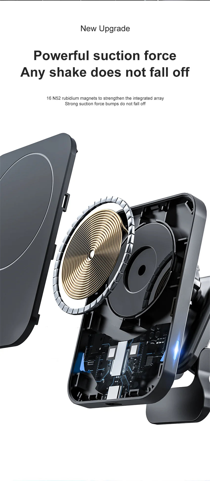 Magnetic Wireless Charger Car Air Vent Stand Phone Holder 15W Magnet Car Fast Charging Station For iPhone 12 13 14 Pro Max Mini