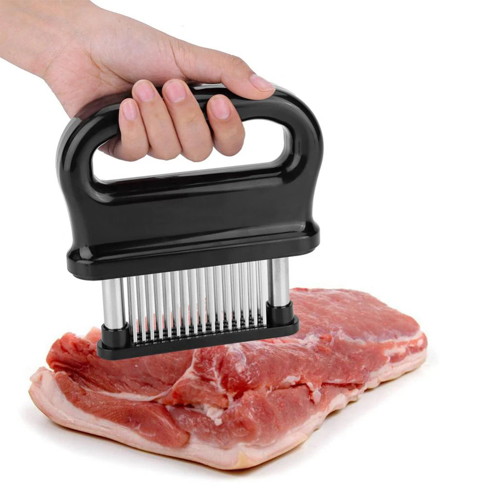 Retractable Stainless Steel Meat Needle Softener Tenderizer 48 Blades Kitchen Cooking Steak Hammer Pounder Tools Meat Beater